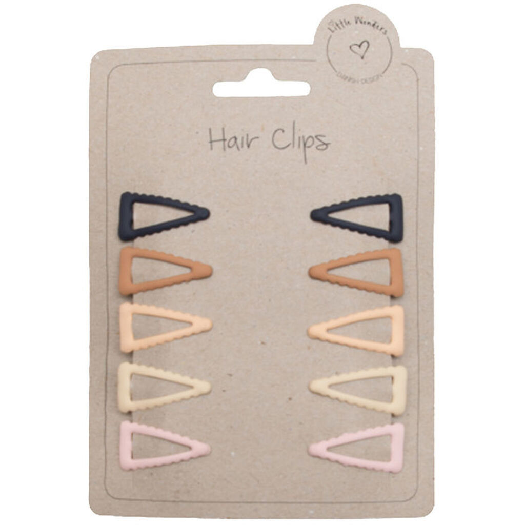 Little Wonders Hårspænder - 10-pak - Brændte Farver