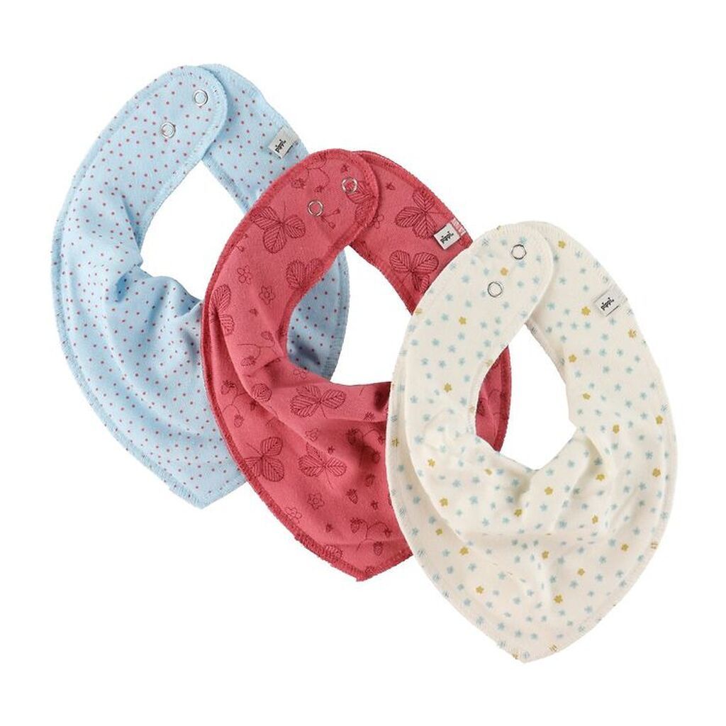 Pippi Baby Savlesmække - 3-pak - Baroque Rose