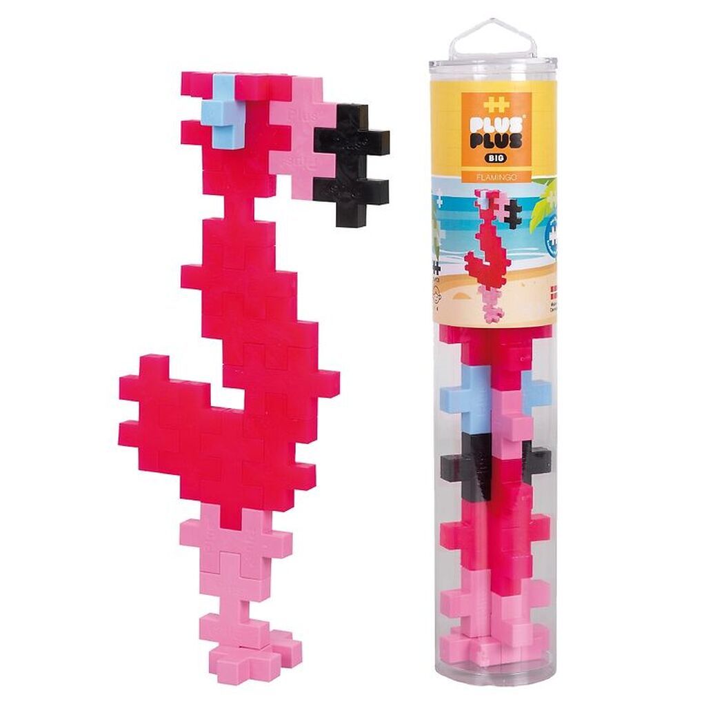 Plus-Plus Big - 15 stk. - Flamingo
