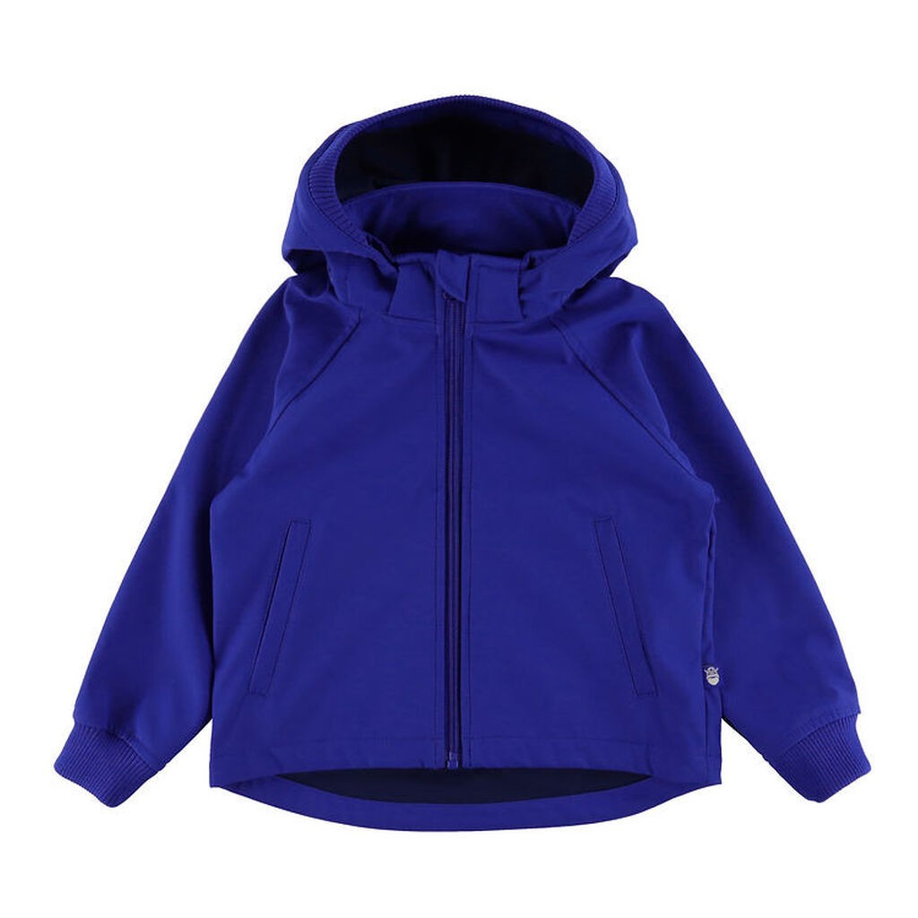 Danefæ Softshelljakke m. Fleece - DanEmil Brushed - Deep Blue/Re
