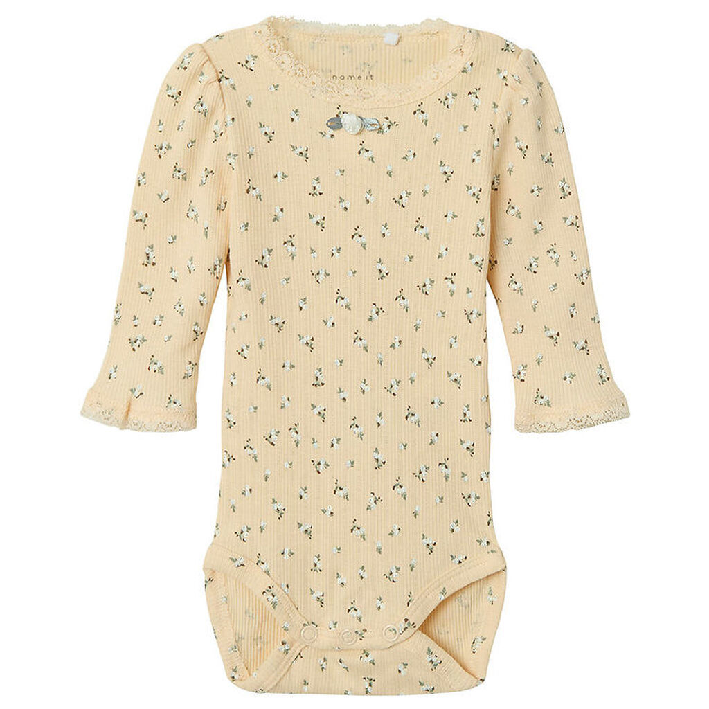 Name It Body l/æ - Rib - NbfHoise - Sun Kiss m. Blomster