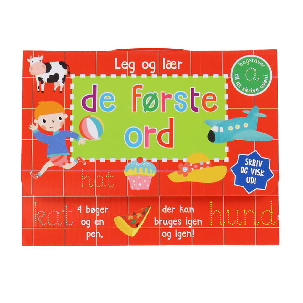 Alvilda Bog - Skriv og Visk Ud - De Første Ord - DA