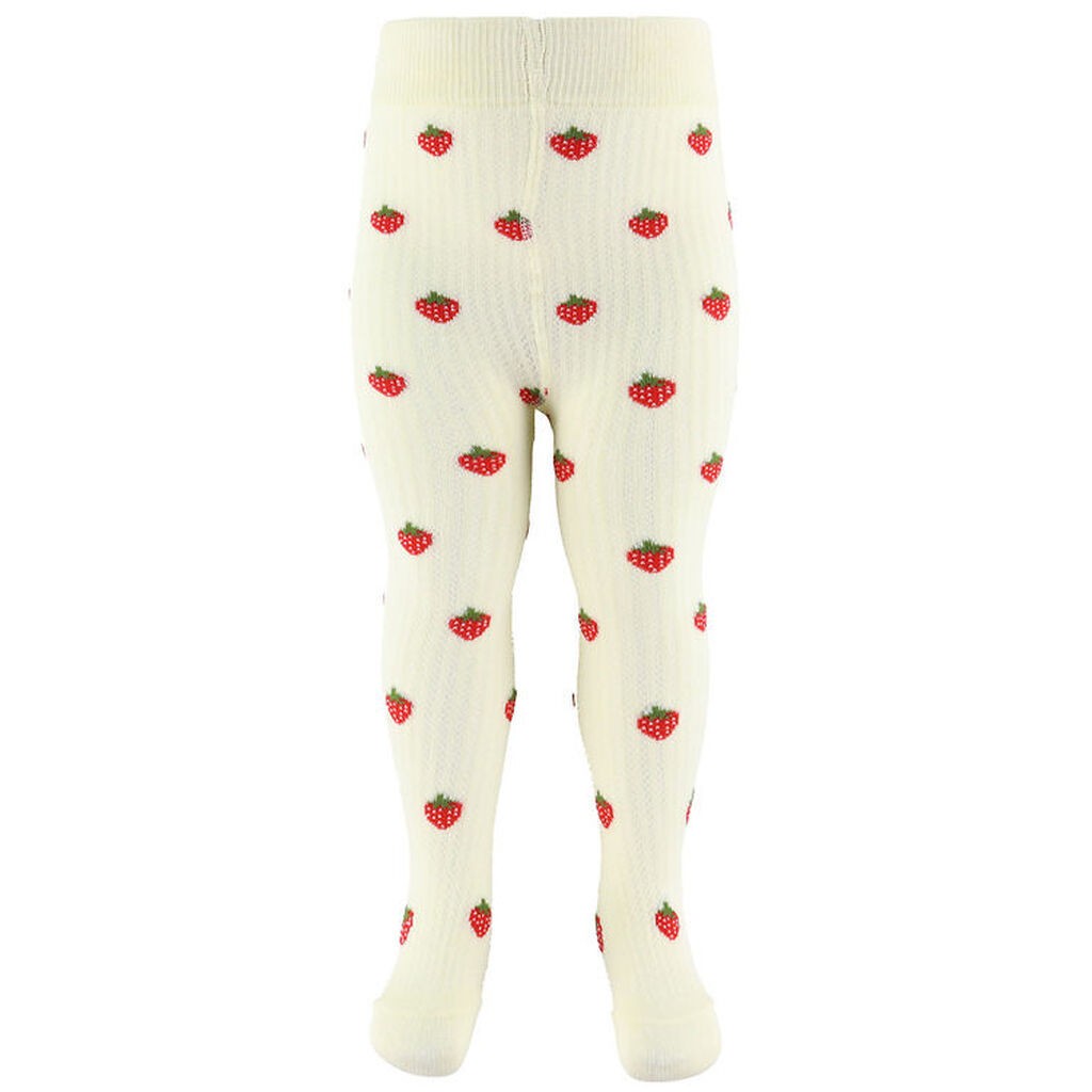 Flöss Strømpebukser - Vera - Pointelle Berry