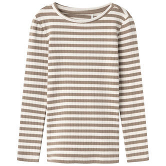 Name It Bluse - Rib - NmfSuraja - Noos - Mocha Meringue
