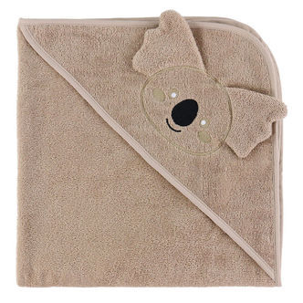 Nørgaard Madsens Babyhåndklæde - 75x75 cm - Beige m. Koale