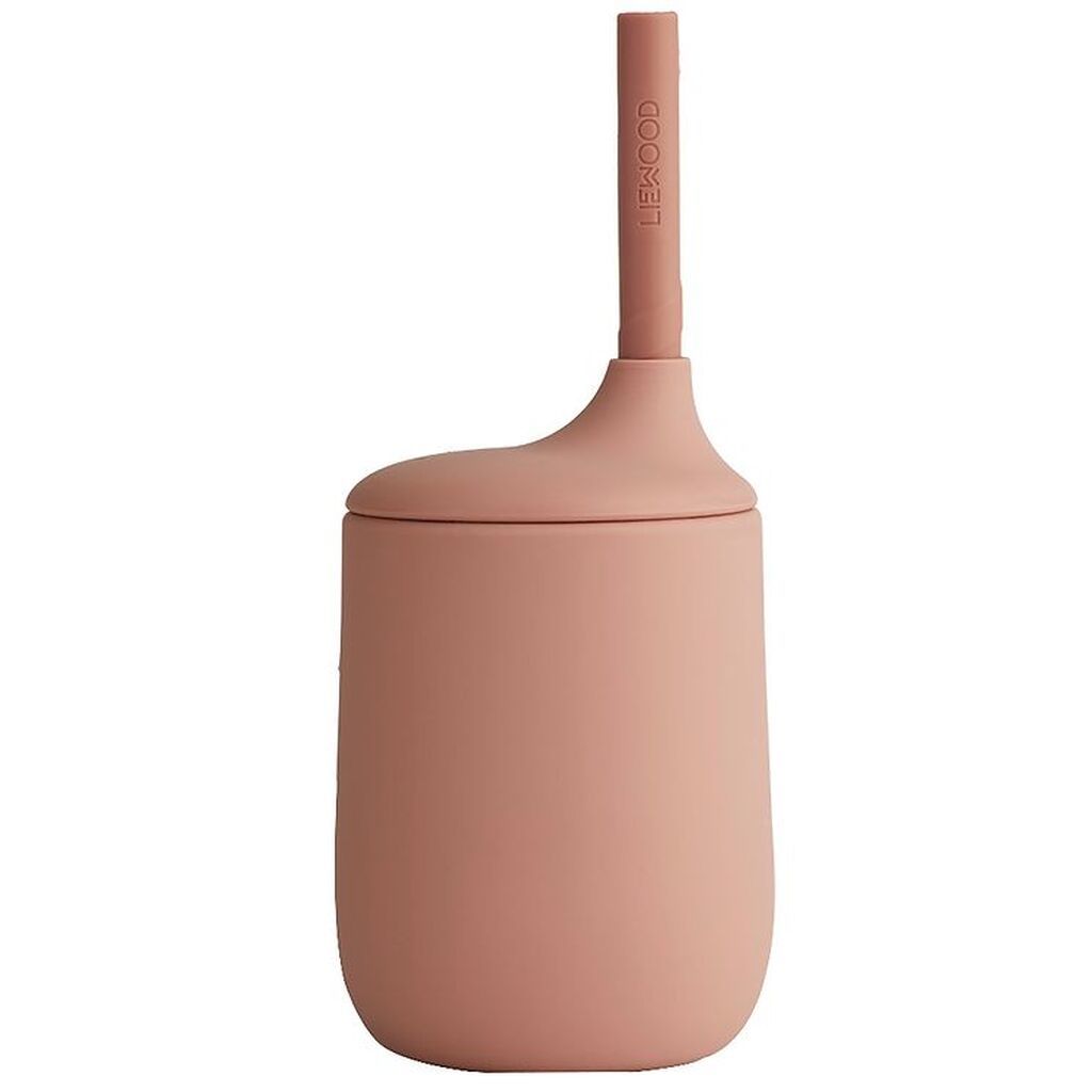 Liewood Kop m. Sugerør - Silikone - Ellis - Dark Rose/Terracotta