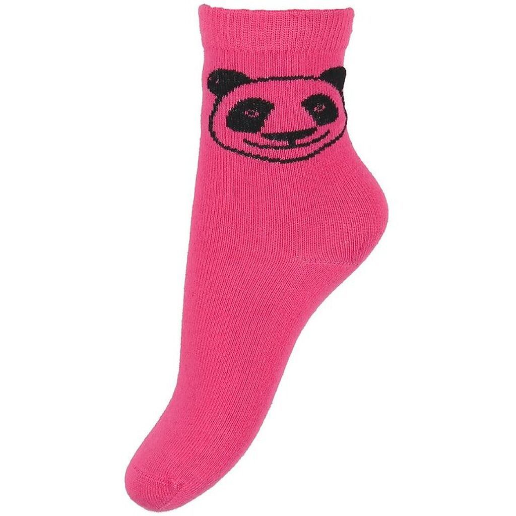 DYR-Cph Strømper - Dyrgalop - Deep Rose m. Panda