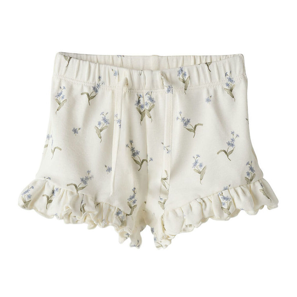 Lil' Atelier Shorts - NbfGayo - Coconut Milk/Forget Me Not