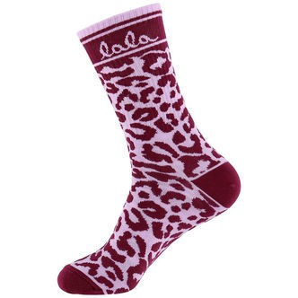 Lala Berlin Strømper - Sanira - Burgundy Leo