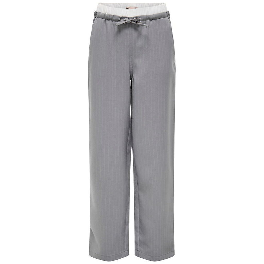 Kids Only Bukser - KogMiley - Medium Grey Melange/Boxer White