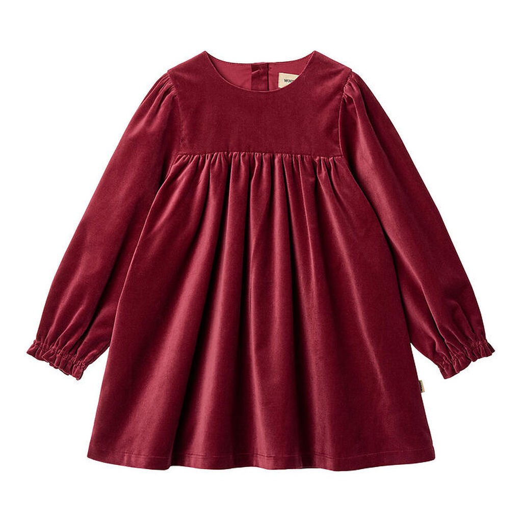 Wheat Kjole - Velour - Elvira - Ruby Red