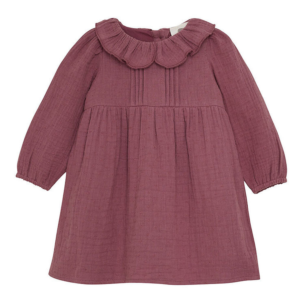 En Fant Kjole - Musselin - Roan rouge