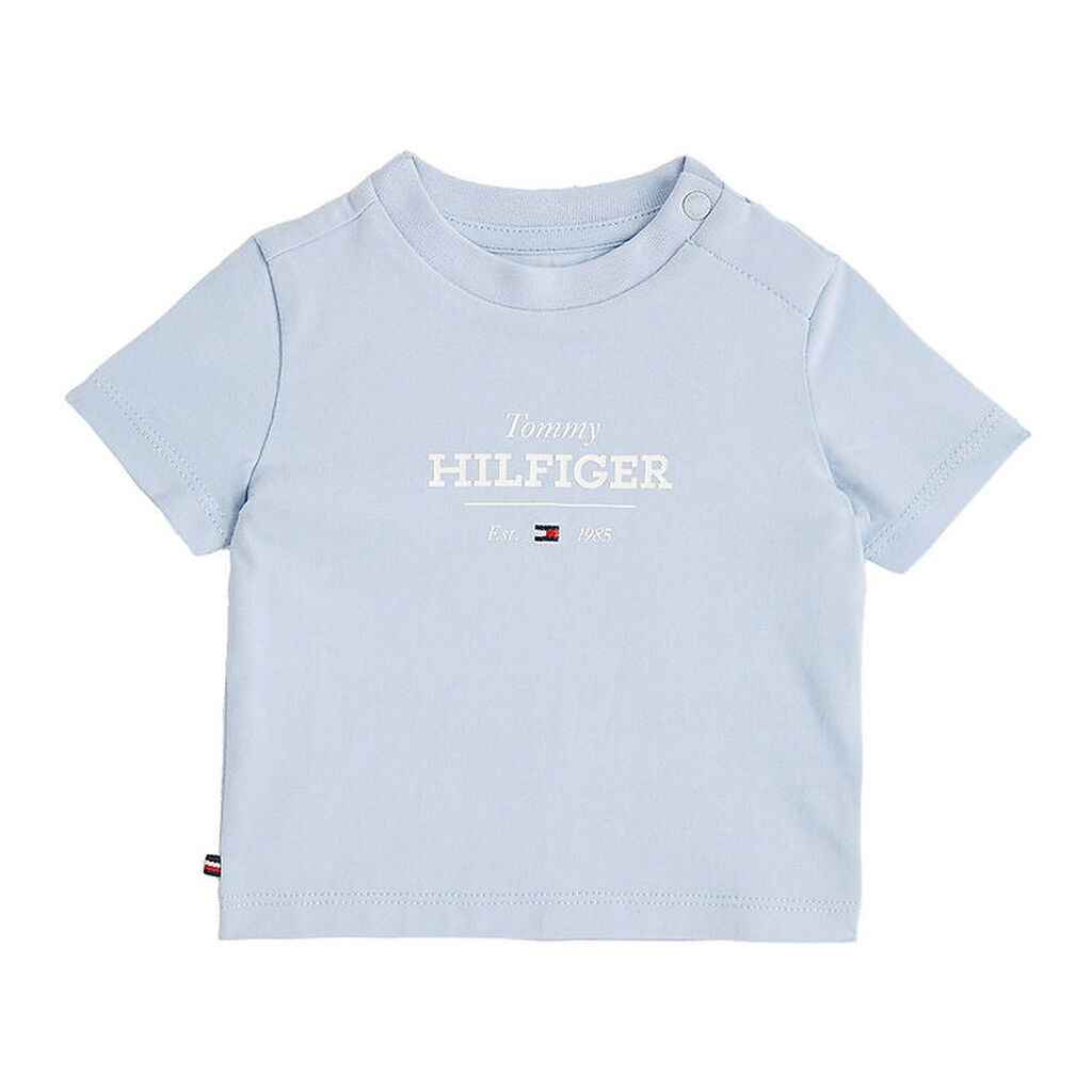 Tommy Hilfiger T-shirt - Monotype 1985 Logo - Breezy Blue