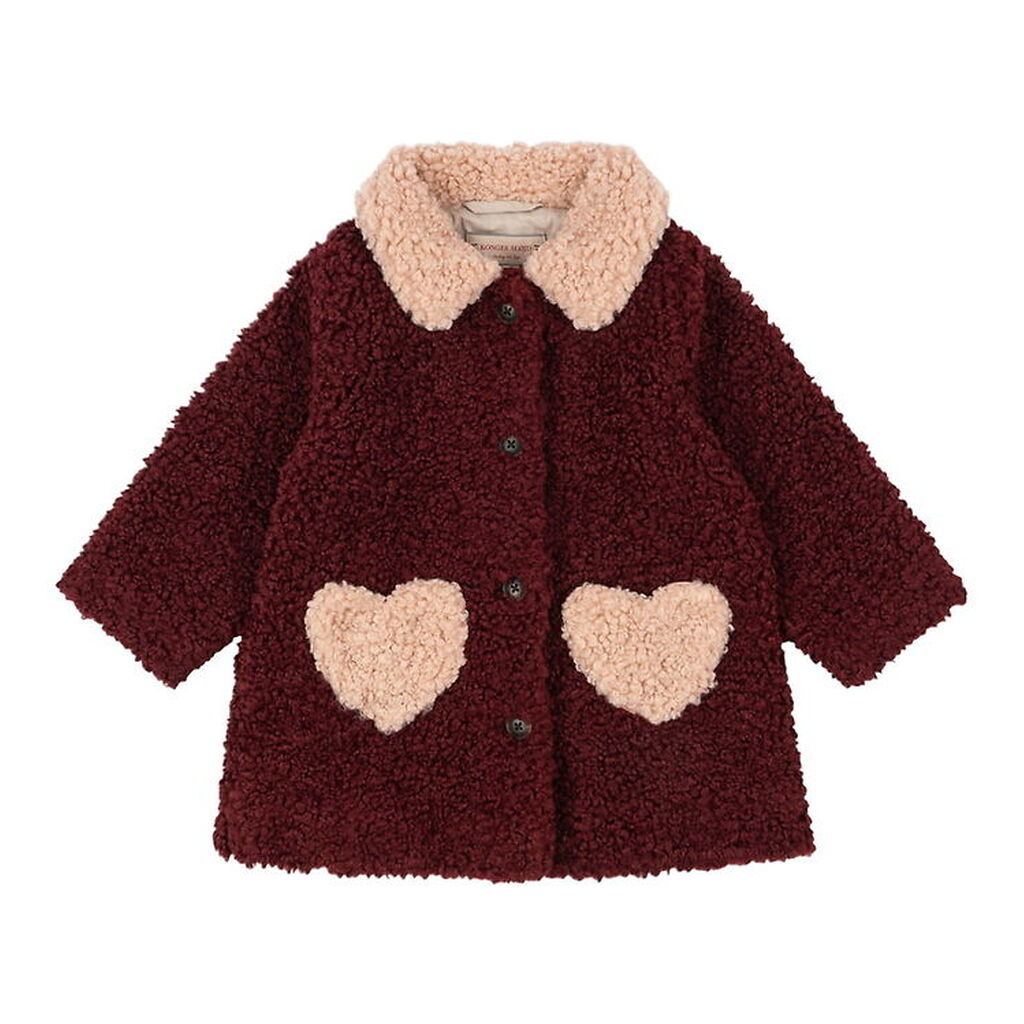 Konges Sløjd Fleecefrakke - Teddy - Calin - Cabernet