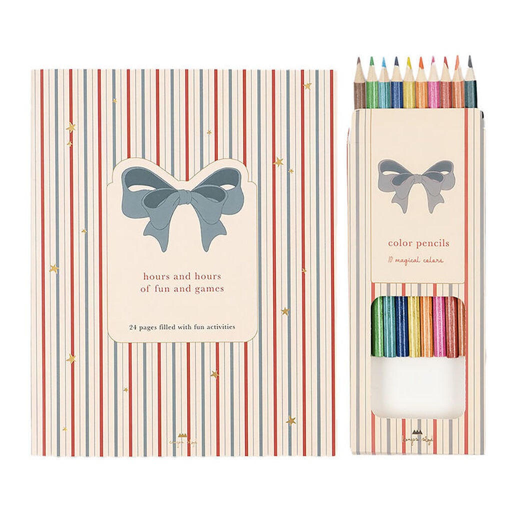 Konges Sløjd Aktivitetsbog m. Farveblyanter - Multi