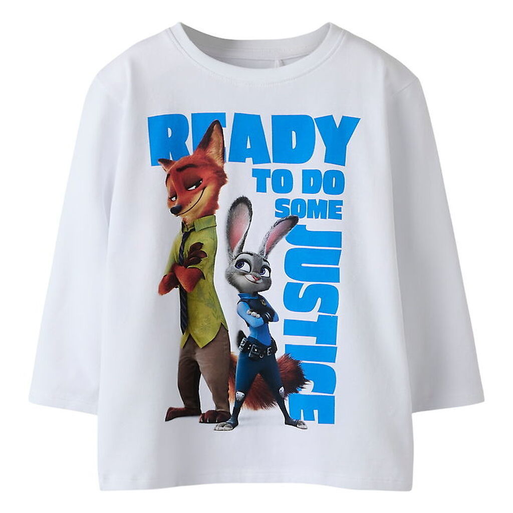 Name It Bluse - NmmNomal - Zootropolis - Bright White