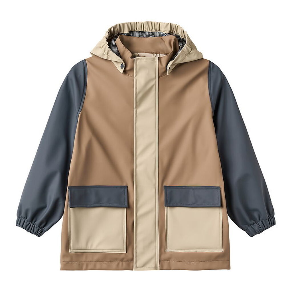 Wheat Regnjakke - PU - Otu - White Pepper