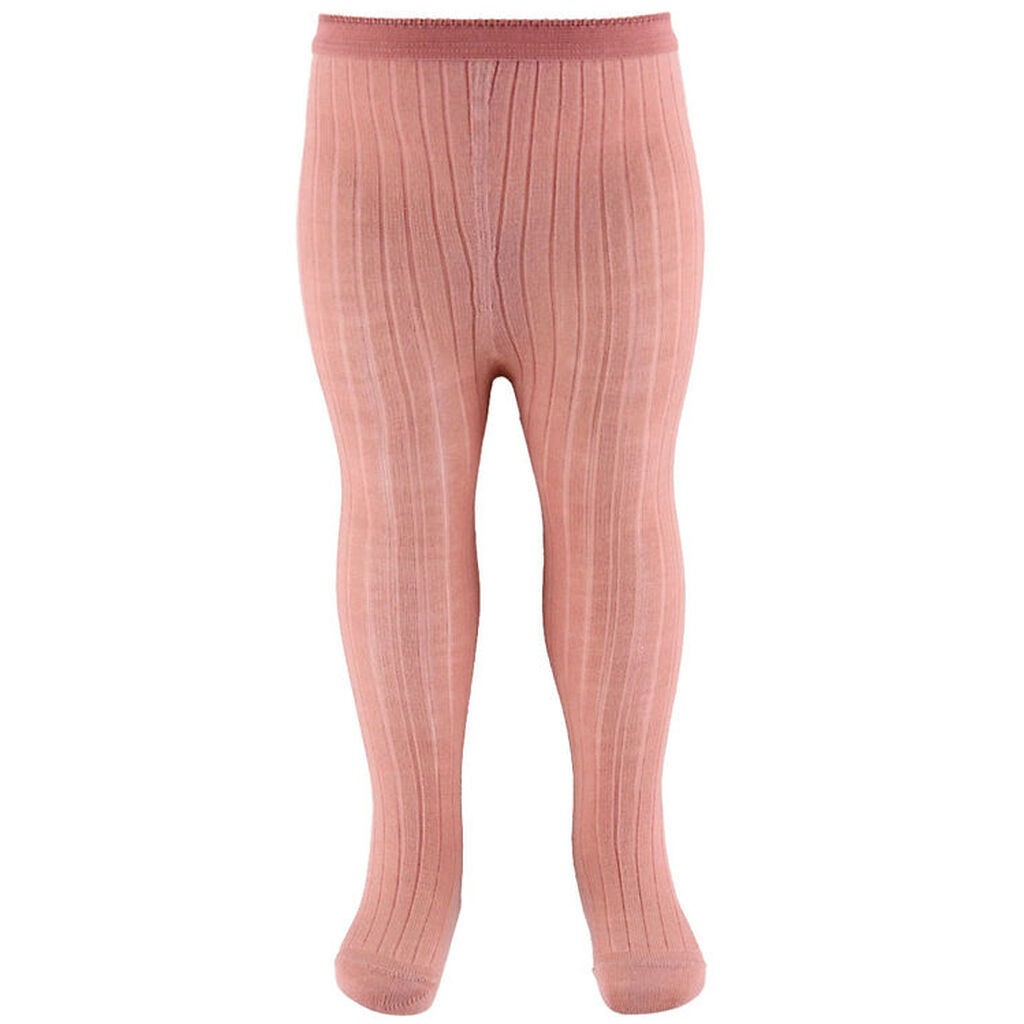 MP Strømpebukser - Rib - Uld - Vintage Rose
