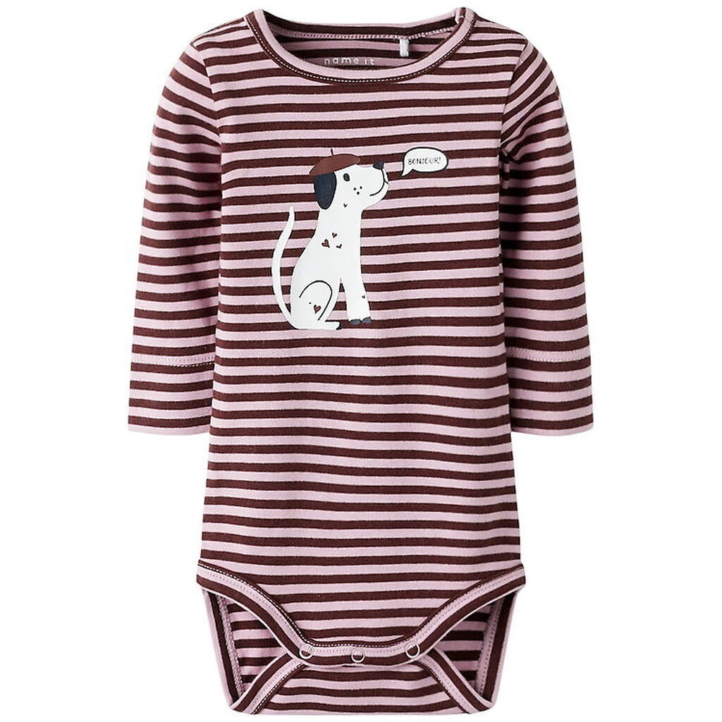 Name It Body l/æ - NbfKilas - Bleached Mauve/Andorra m. Print