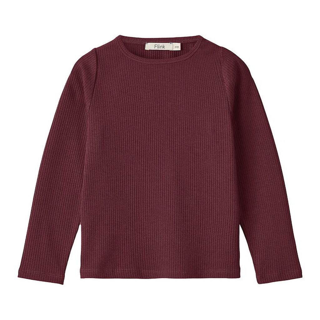 Fliink Bluse - Kenna - Rib - Burgendy