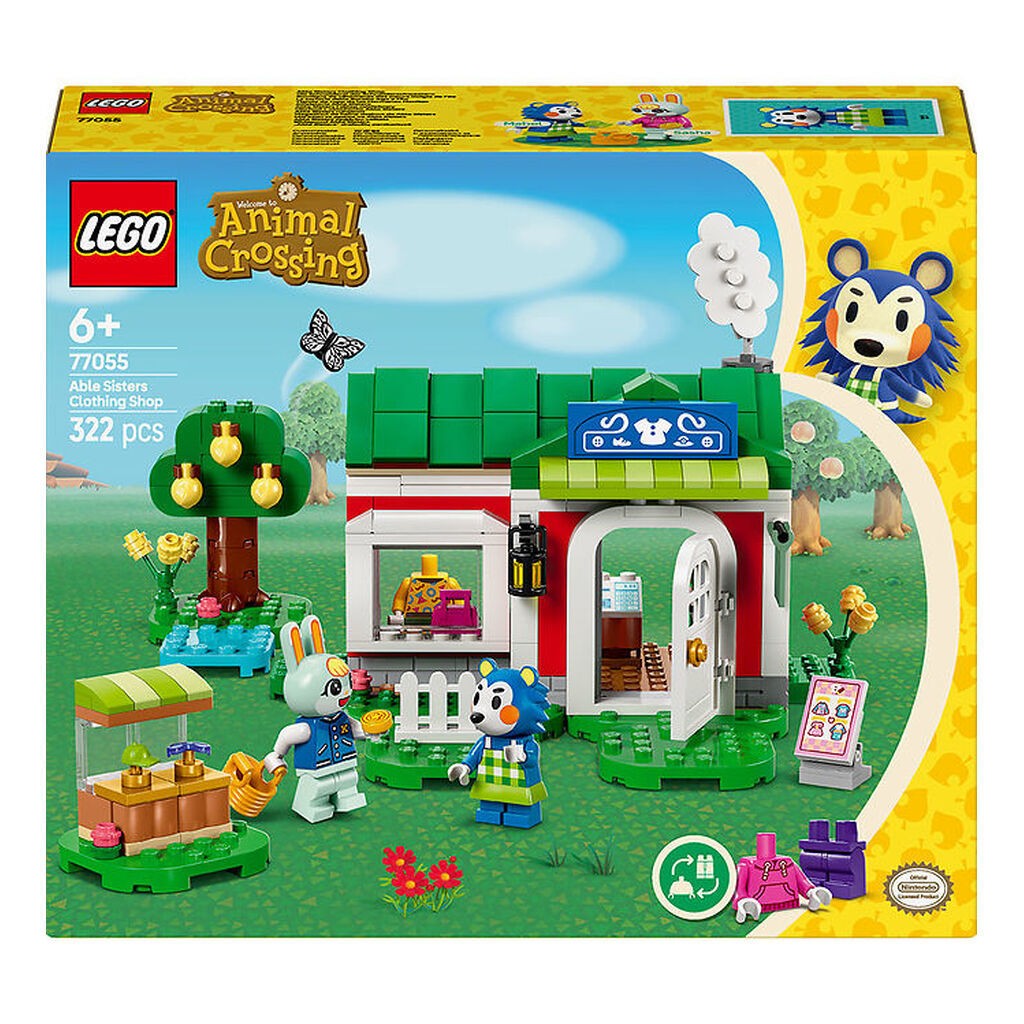 LEGOÂ® Animal Crossing - Tøjbutikken Able Sis... 77055 - 322 Dele