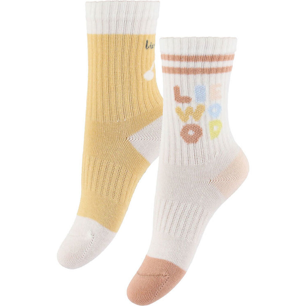 Liewood Strømper - 2-pak - Annette - Light Apricot/Creme De La C