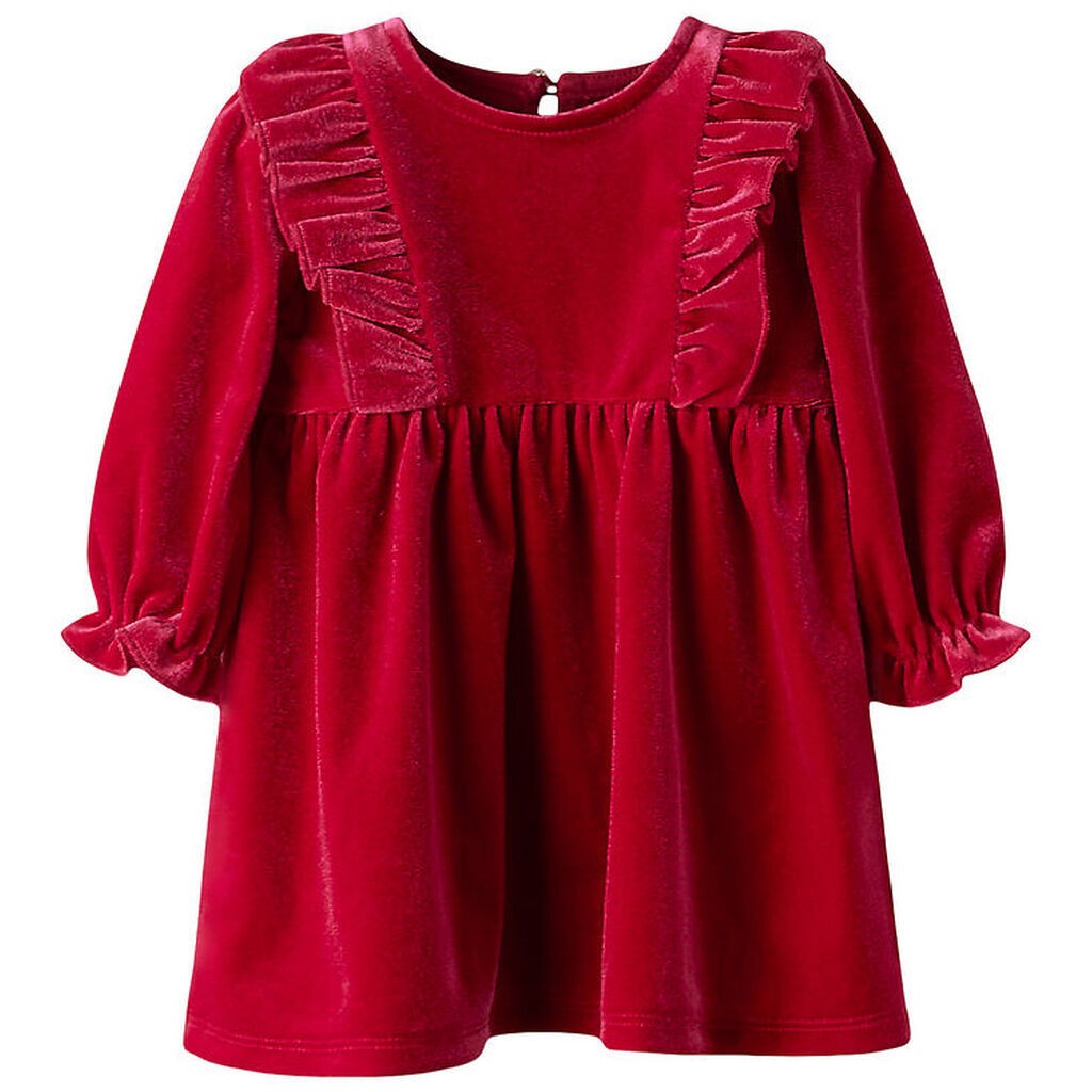 Name It Kjole - Velour - NbfRinne - Jester Red