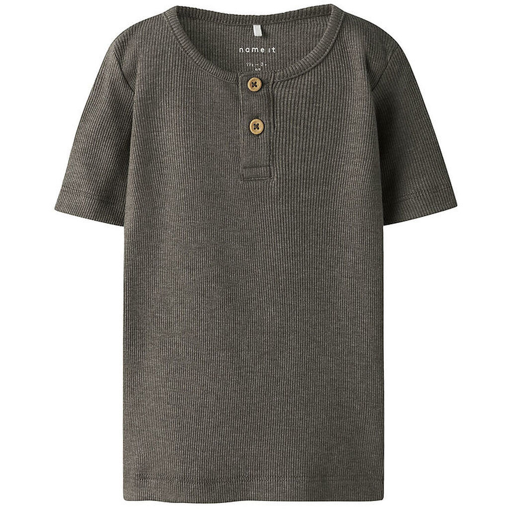 Name It T-shirt - Rib - Noos - NmmKab - Bungee Cord/Melange