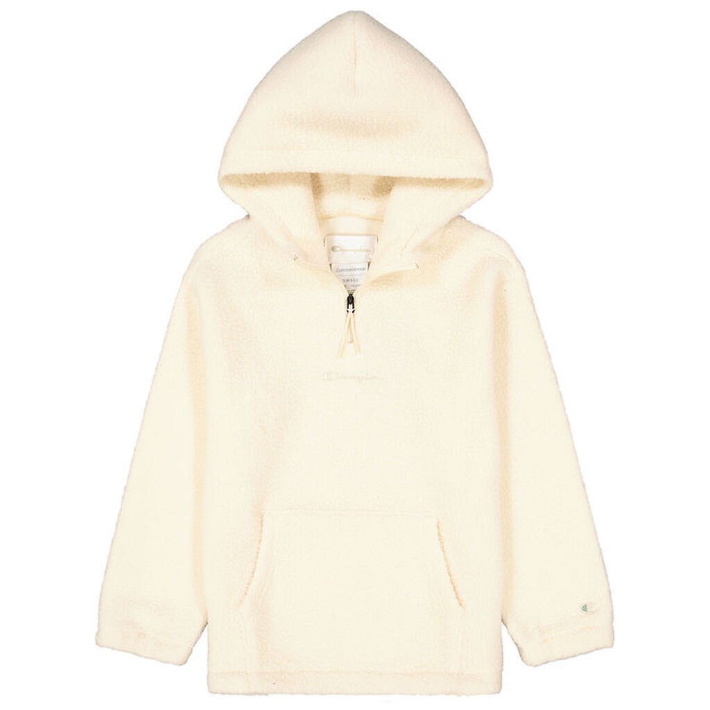 Champion Hættetrøje - Fleece - Hvid