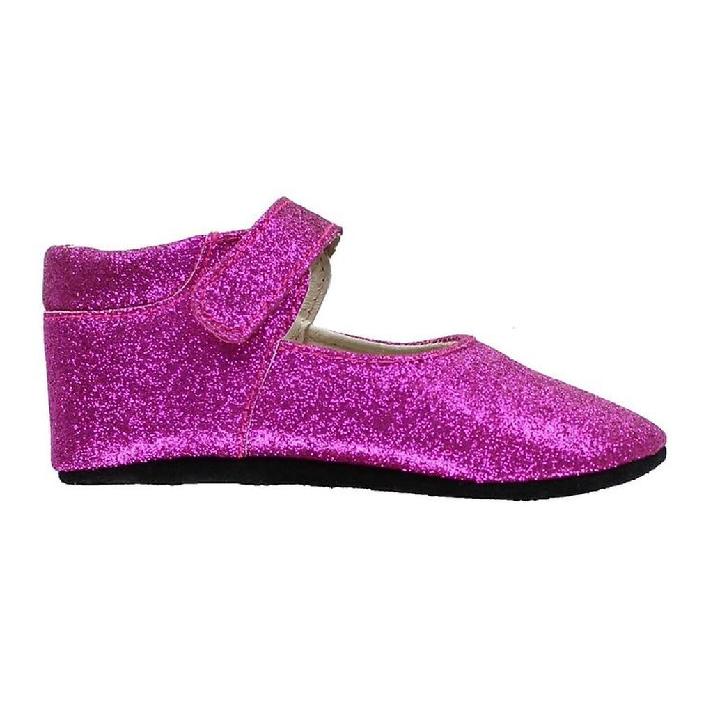 Fuzzies Ballerina Hjemmesko - Amalie - Pink m. Glimmer