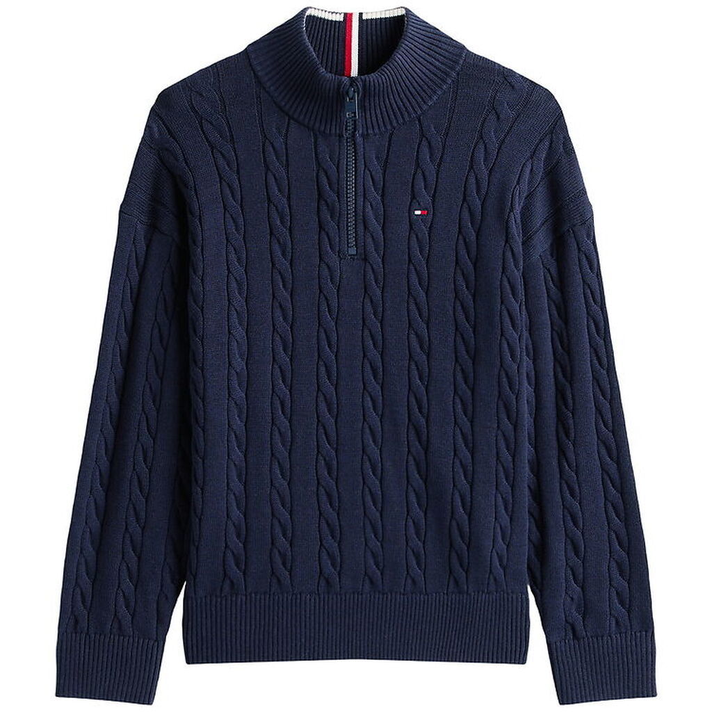 Tommy Hilfiger Bluse m. Lynlås - Dark Night Navy