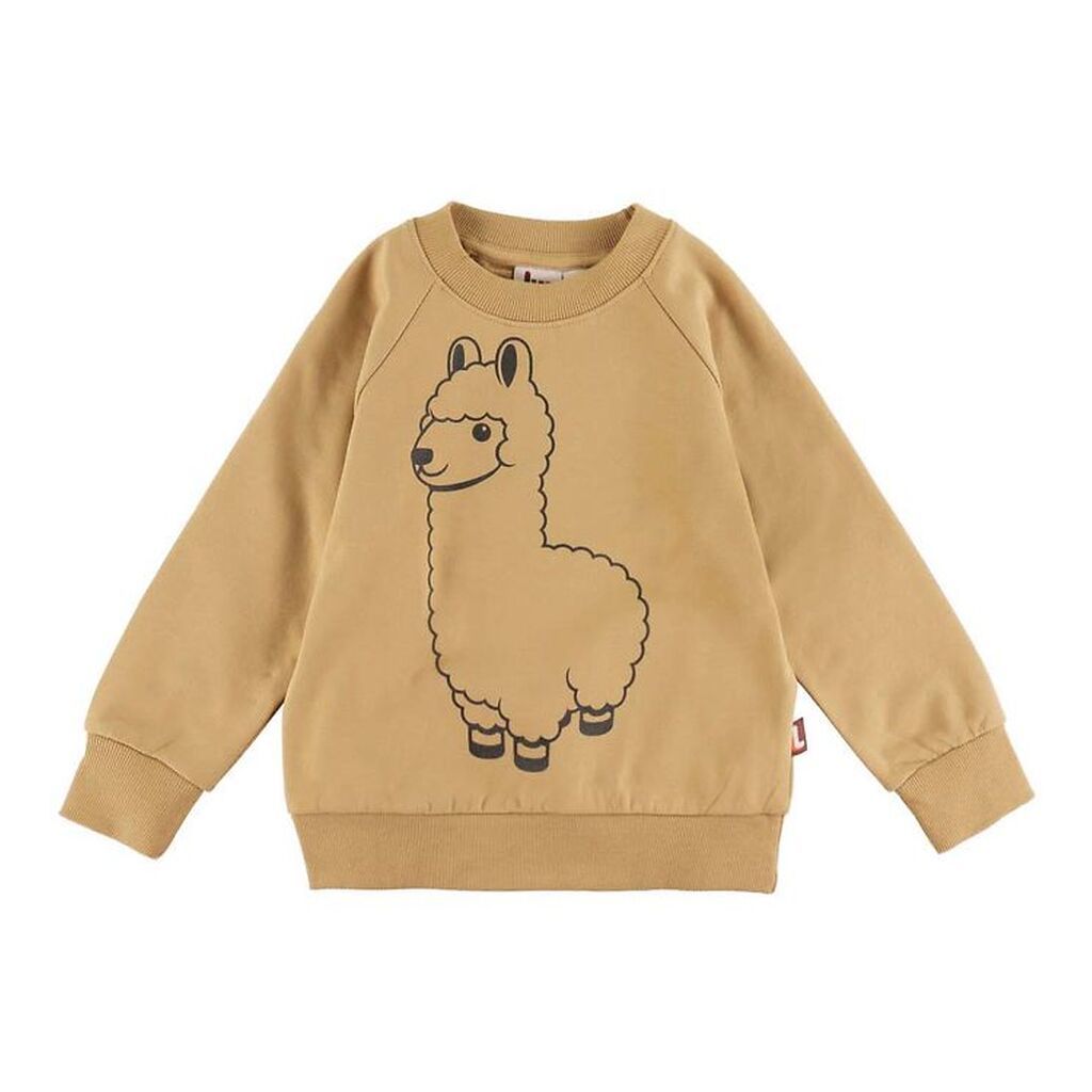 DYR-Cph Sweatshirt - Dyrbellow - Beige Outline Lama Buddy