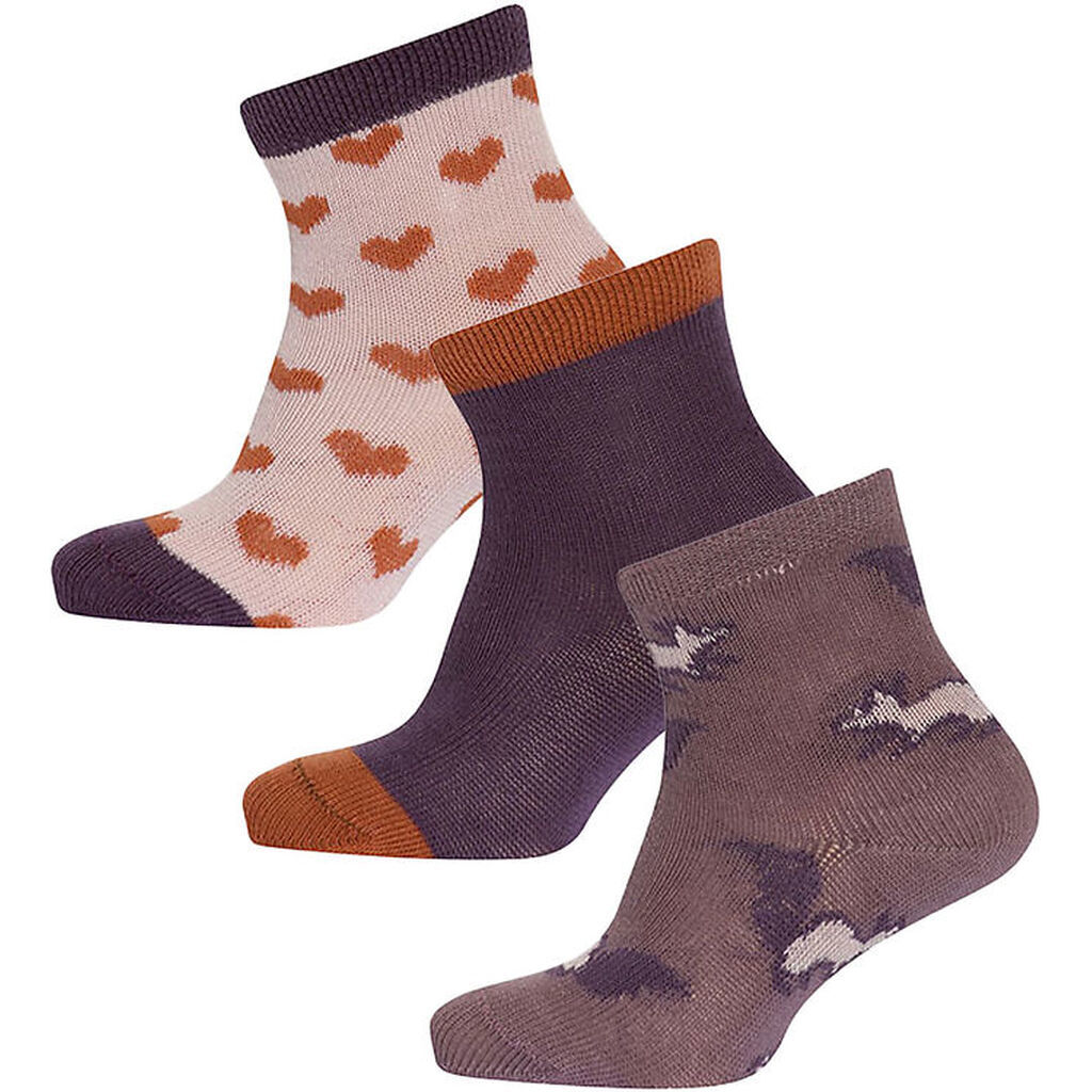 Melton Strømper - 3-pak - Squirrel - Alt Rosa
