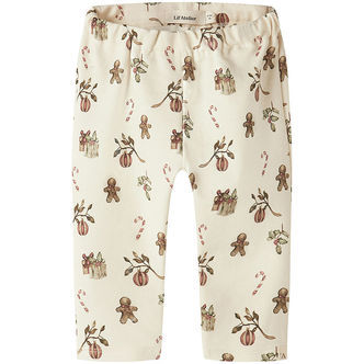 Lil' Atelier Leggings - NbnLayo - Turtledove/Christmas