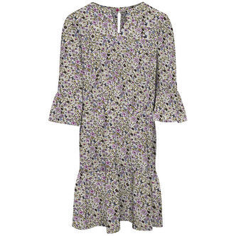 Kids Only Kjole - KogGlow - Cloud Dancer/Ditsy Flowers