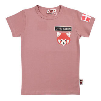DYR-Cph T-shirt - Dyrepasser - Rose Beige Roed Panda