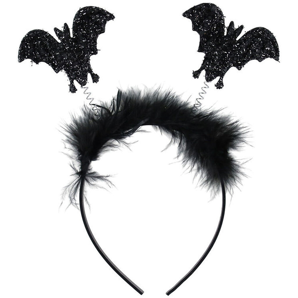 Molly & Rose Udklædning - Hårbøjle - Batman - Sort Glitter