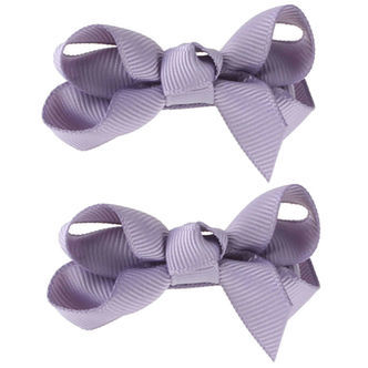 By Stær Hårsløjfer - 2-pak - Klassisk - 6 cm - Støvet Lilla