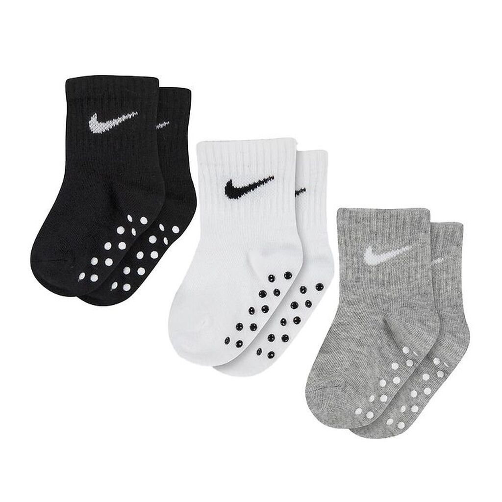 Nike Strømper - 3-pak - Sort/Hvid/Gråmeleret