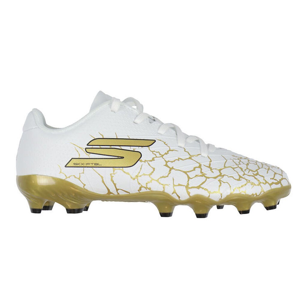 Skechers Fodboldstøvler - Skx_1.5 JR Youth FG - Hvid/Guld