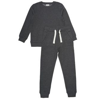 Minymo Sweatsæt - Dark Grey Melange