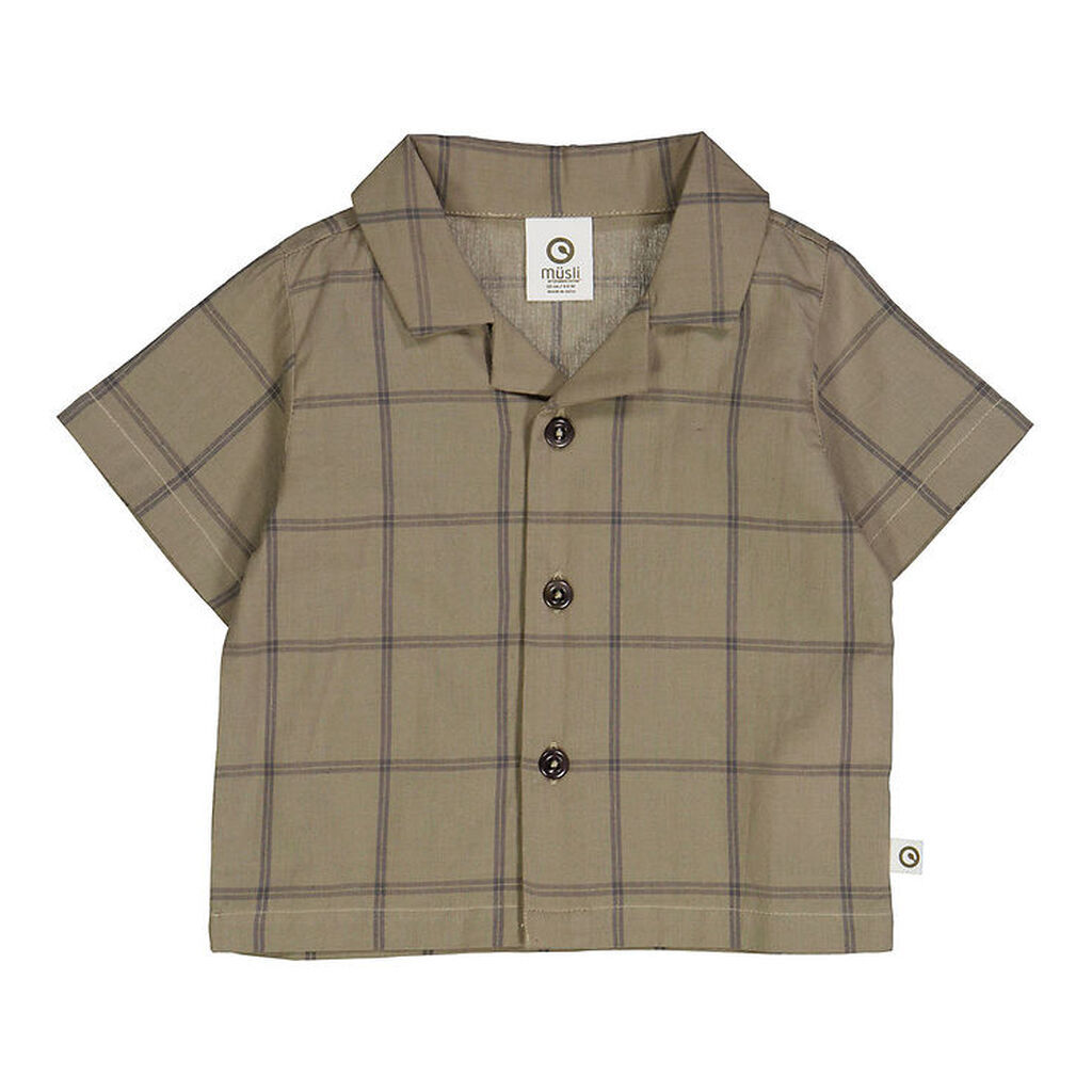 Müsli Skjorte - Check - Cashew