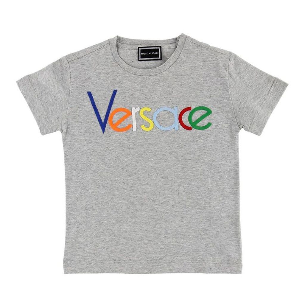 Young Versace T-shirt - Gråmeleret m. Farver