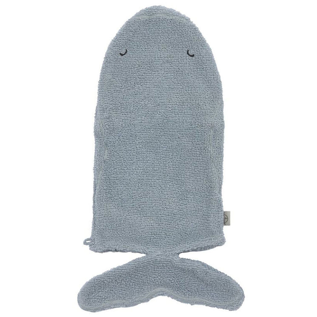 Lässig Vaskehandske - Hval - Blå