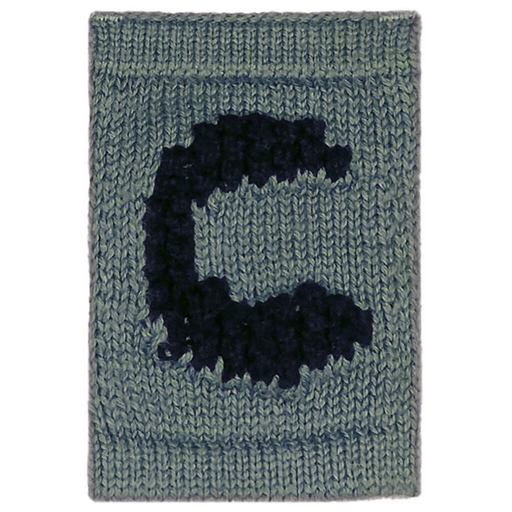 Smallstuff Strikket Bogstav - C - Blå Alfabet