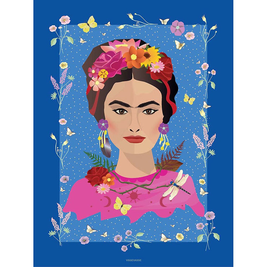 Vissevasse Kort - 15x21 cm - Frida Kahlo
