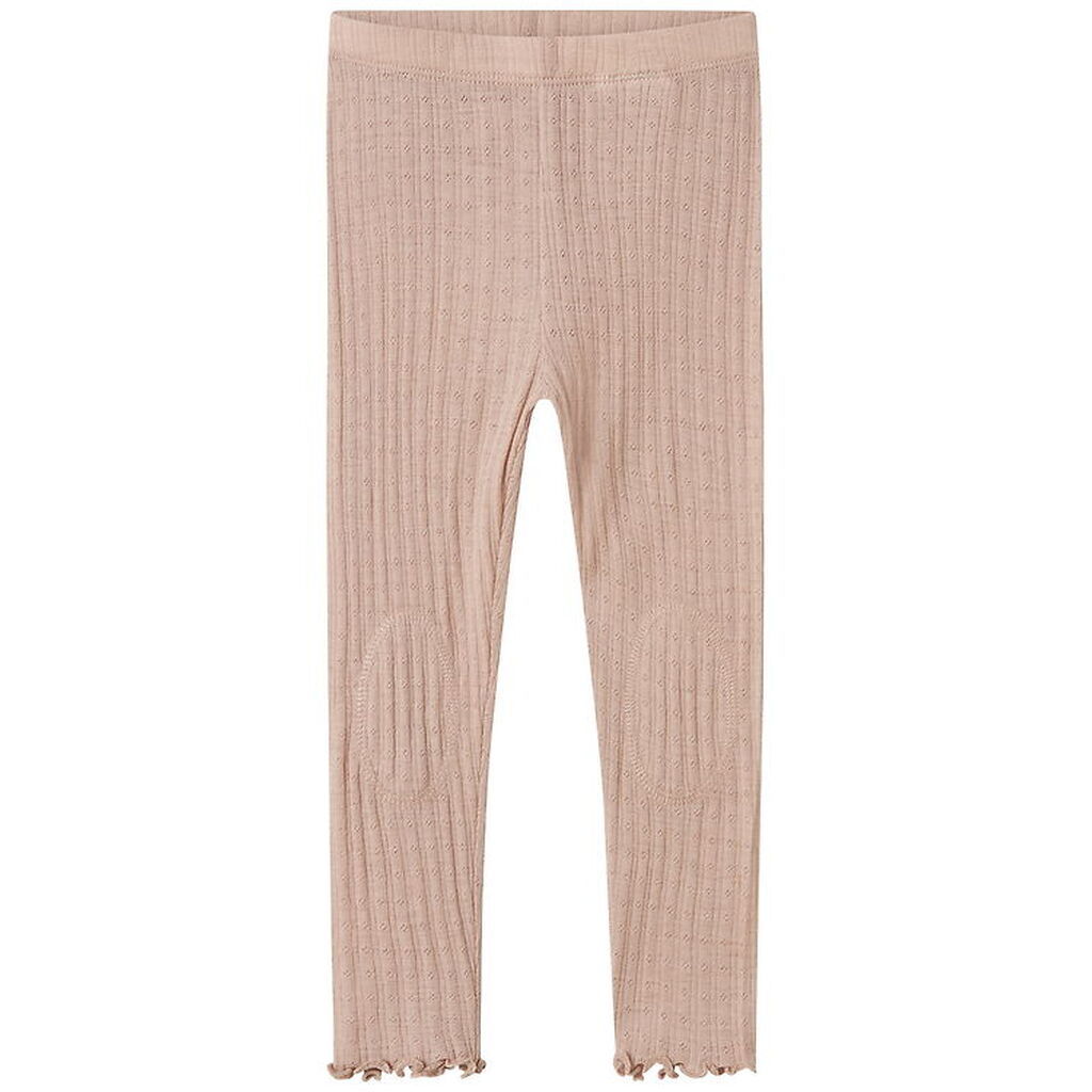 Name It Leggings - Uld/Silke - Rib - NmfWossa - Shadow Gray