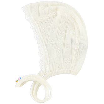 Joha Hjelm - Uld/Silke - Creme m. Hulmønster