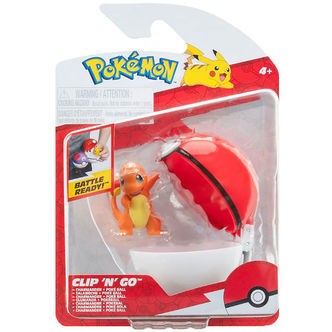 Pokémon Figur - Clip 'N' Go - Charmander m. Poke Ball
