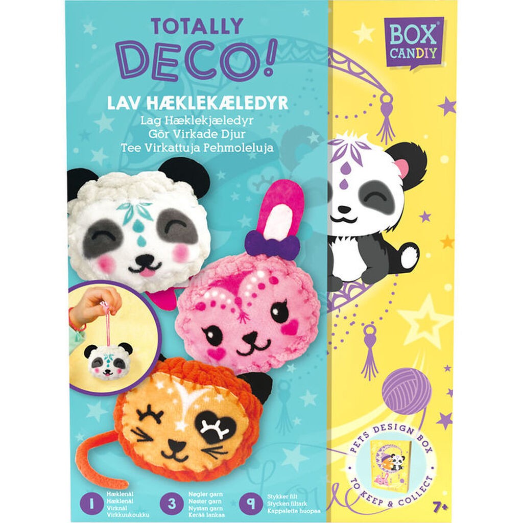 BOX CANDIY Kreasæt - Lav Hæklekæledyr